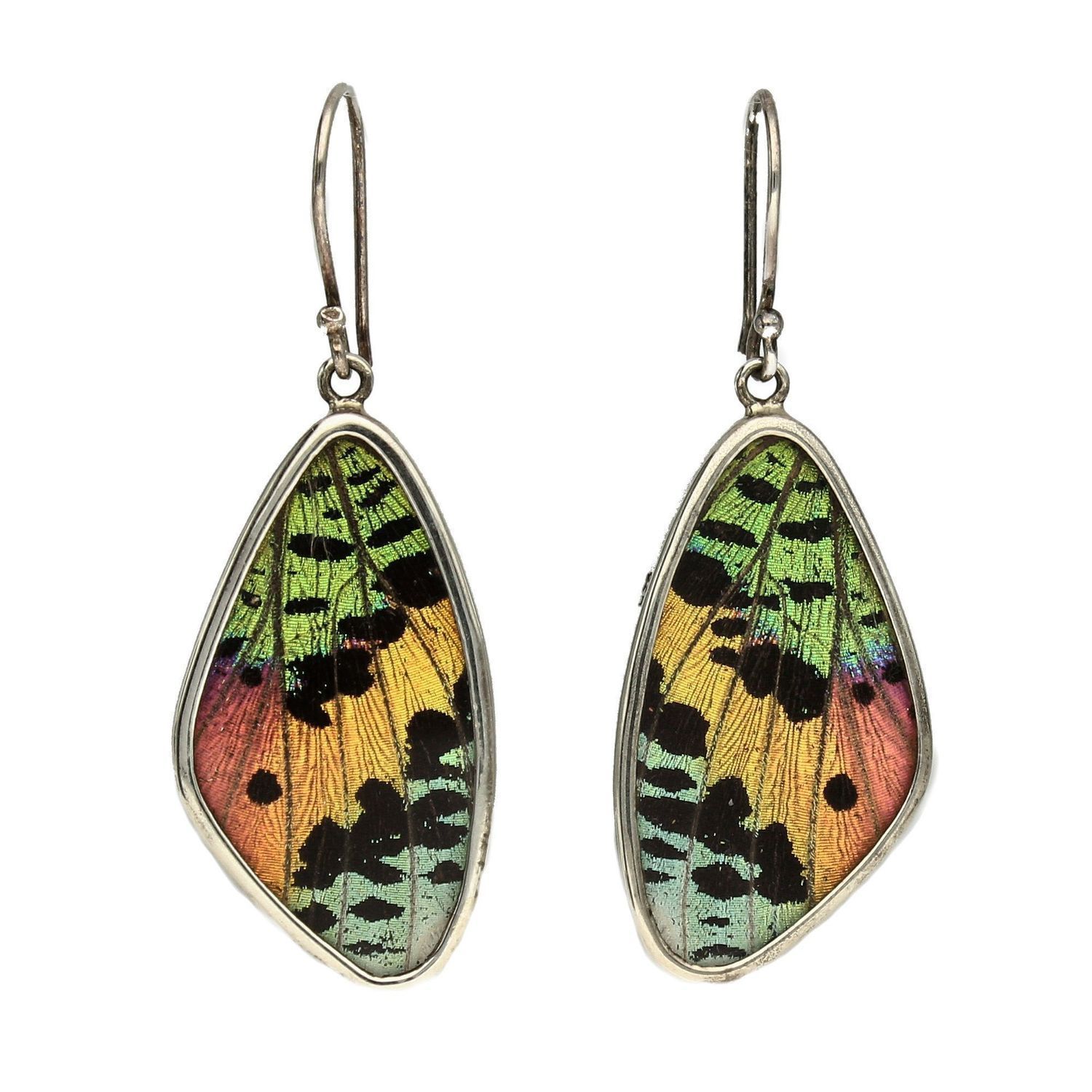 Kolczyki srebrne skrzydła motyla 'Naturalne skrzydła motyla' KM 3085 (1).jpg